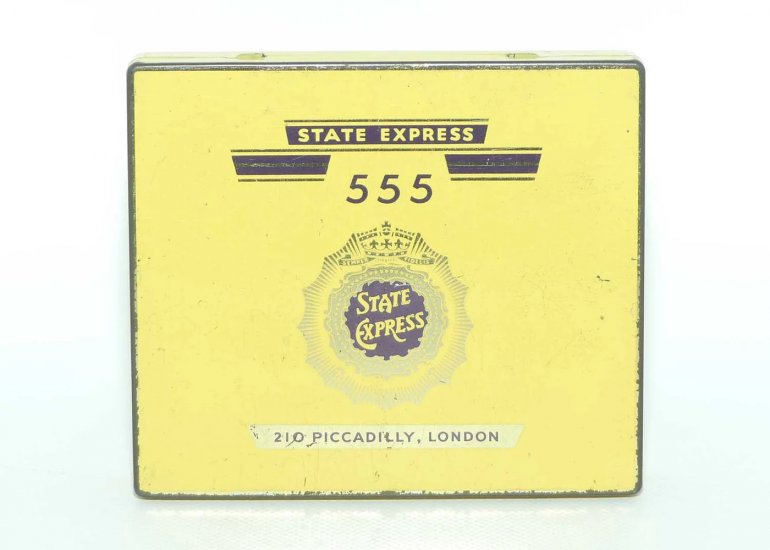 State Express 555 cigarette tin
